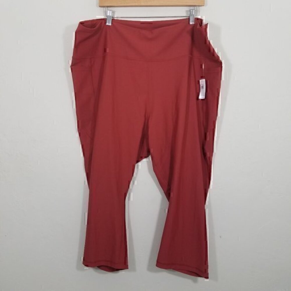 NWT Old Navy High Rise Legging Crop Powersoft Side Pockets Black Size 4X
